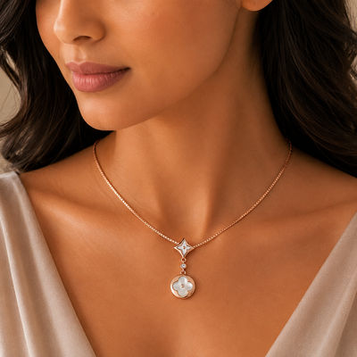 The Whispering Teardrop Heart Necklace